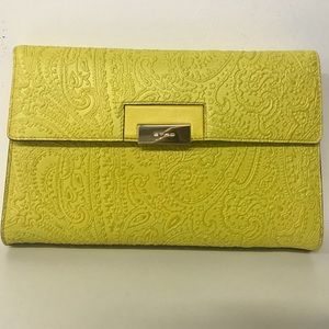 Etro Milano Neon Yellow Clutch